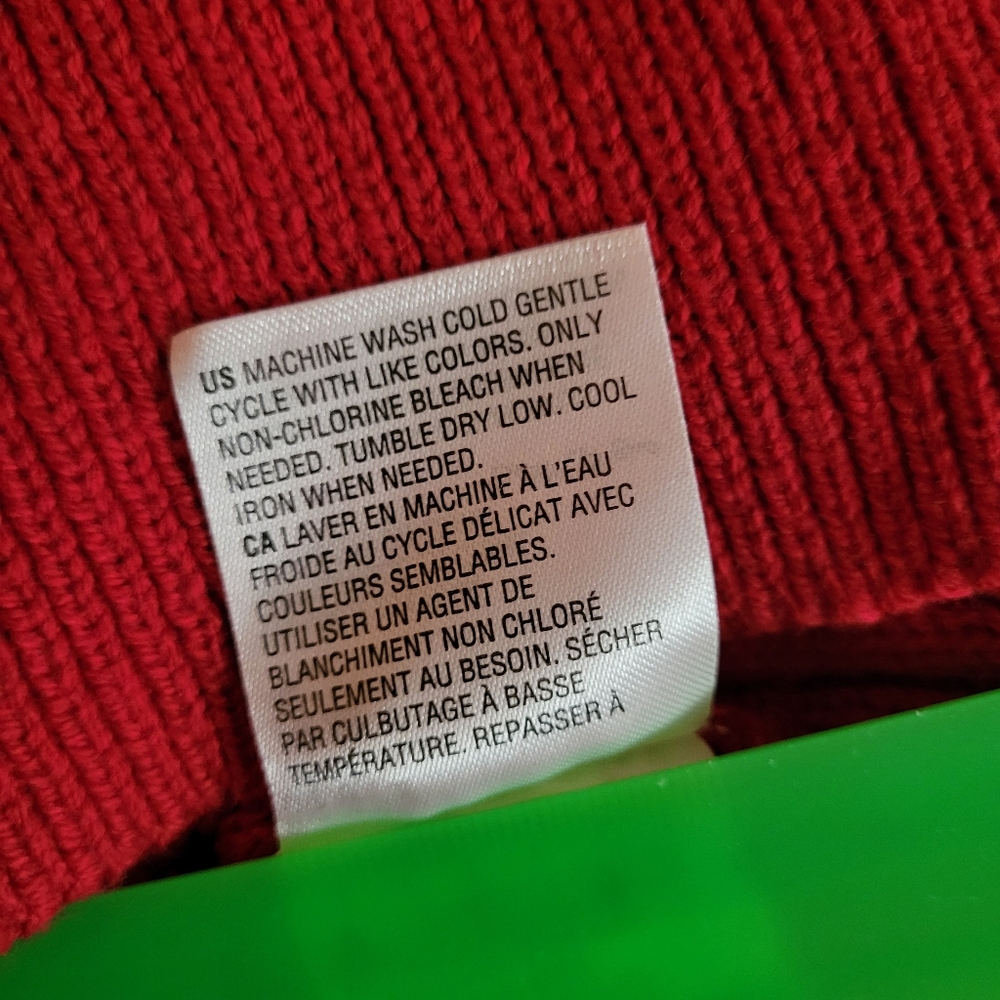 Karen Scott Cable Knit  Sweater red XL - Picture 6 of 9